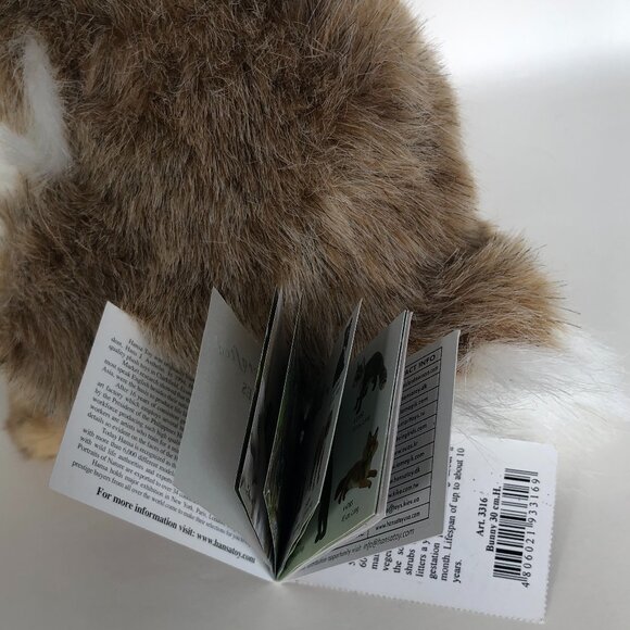 Hansa Handcrafted Bunny Stuffed Animal Brand New w/ Tag - Picture 12 of 14